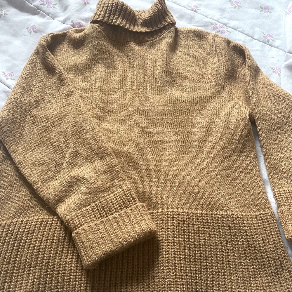 Beige turtleneck sweater